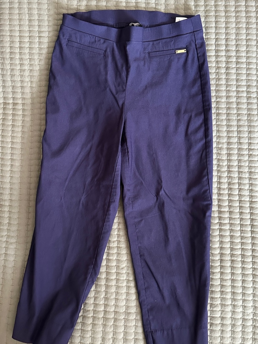 Jones New York Blue Pull-On Capri Pants Size Small